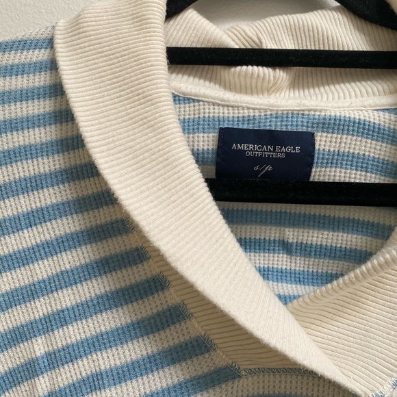 AEO Striped Shawl Collar Sweater - Picture 2 of 3